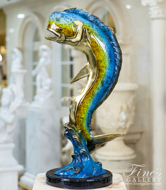 Bronze Statues  - 31 Inch Bronze Mahi Mahi - BS-1654